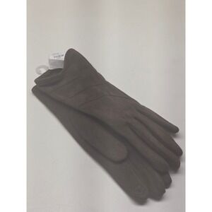 Charlie‎ Paige Women Brown Faux Suede Touchscreen Gloves SM/PM 408169 NEW